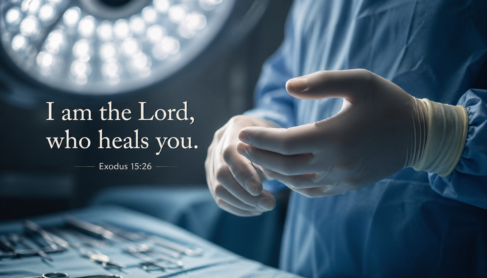 Exodus 15:26 — The Lord Who Heals -- Surgeon Hands HD Wallpaper